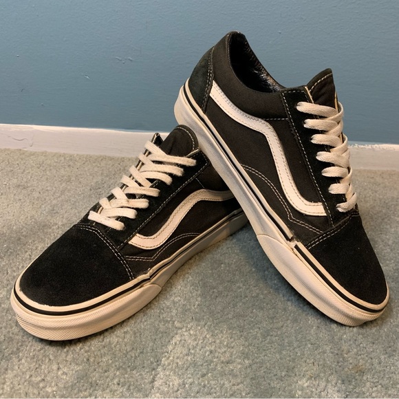 VANS Old Skool Classic Black / White Low Top Women’s Size 7.5 Men’s 6 Preowned - Picture 6 of 16